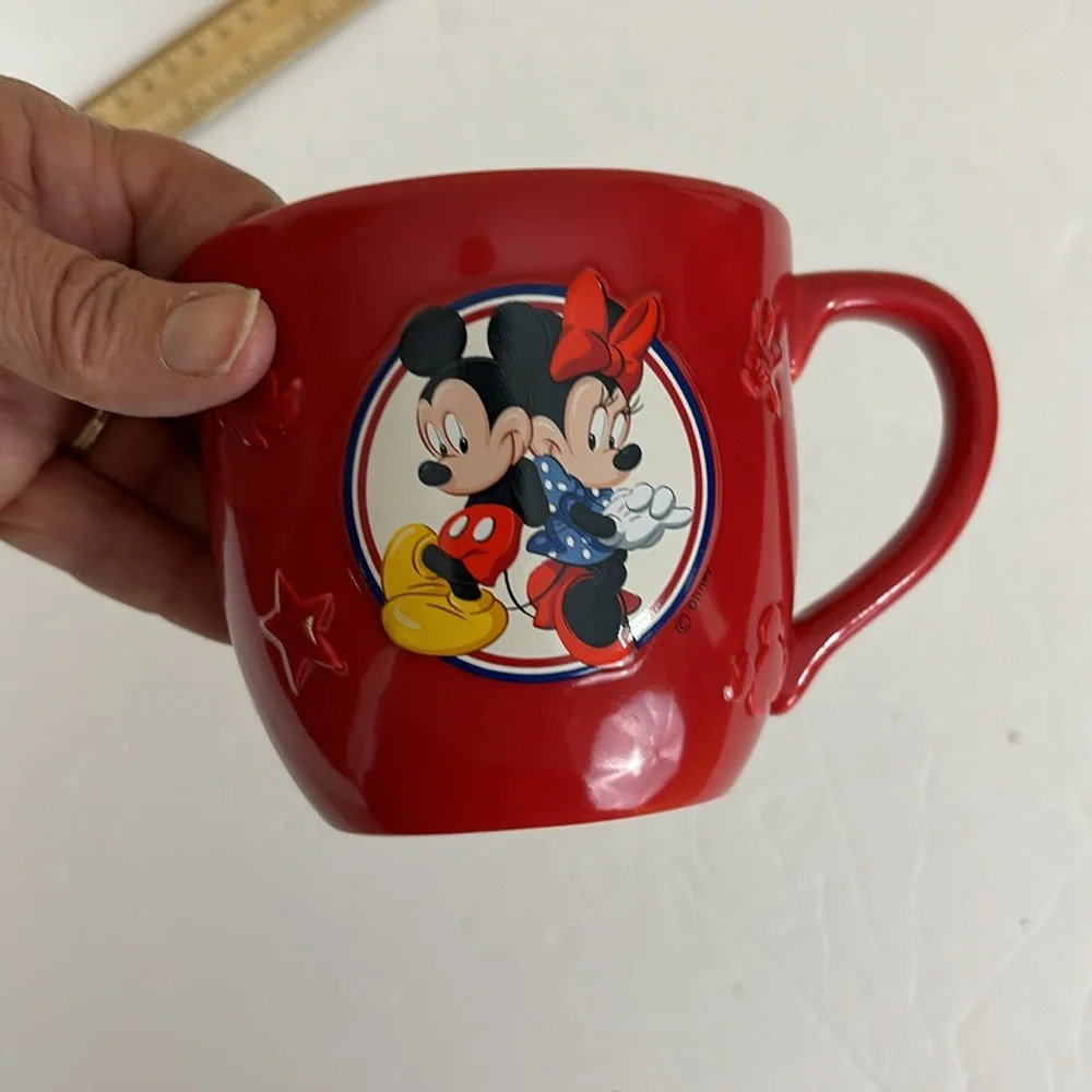 Hallmark Red Disney Minnie and Mickey Mouse Mug